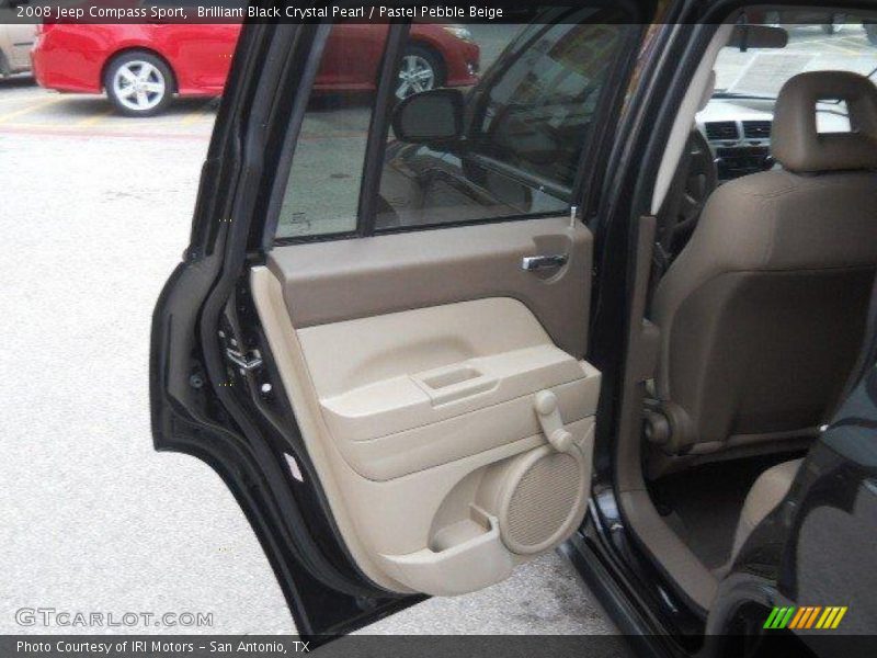 Brilliant Black Crystal Pearl / Pastel Pebble Beige 2008 Jeep Compass Sport