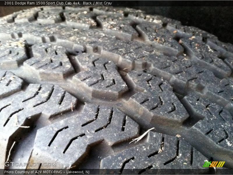 Black / Mist Gray 2001 Dodge Ram 1500 Sport Club Cab 4x4