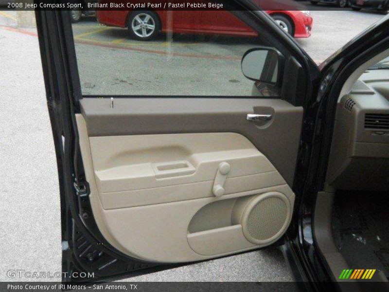 Brilliant Black Crystal Pearl / Pastel Pebble Beige 2008 Jeep Compass Sport
