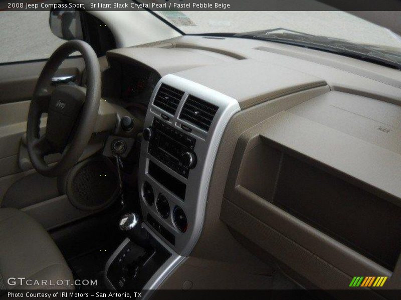 Brilliant Black Crystal Pearl / Pastel Pebble Beige 2008 Jeep Compass Sport