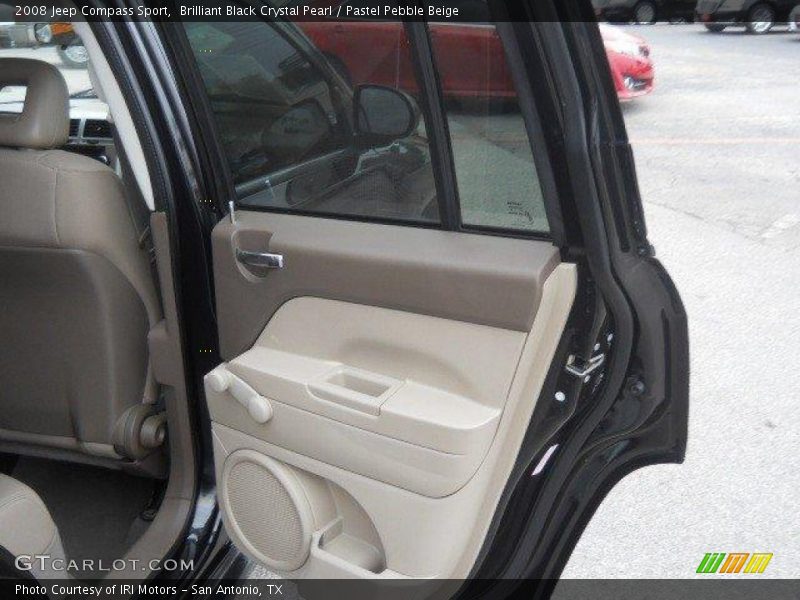Brilliant Black Crystal Pearl / Pastel Pebble Beige 2008 Jeep Compass Sport