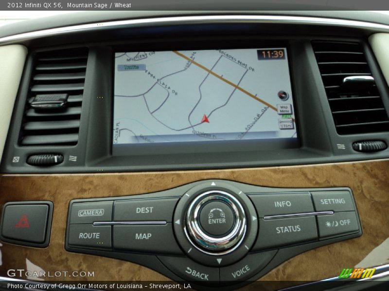 Navigation of 2012 QX 56