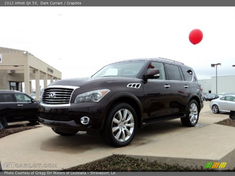 Dark Currant / Graphite 2012 Infiniti QX 56