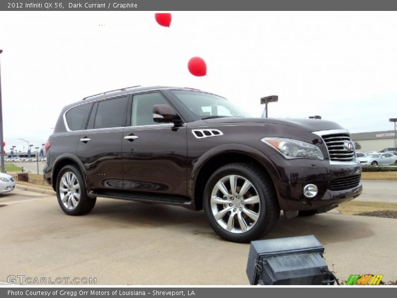 Dark Currant / Graphite 2012 Infiniti QX 56