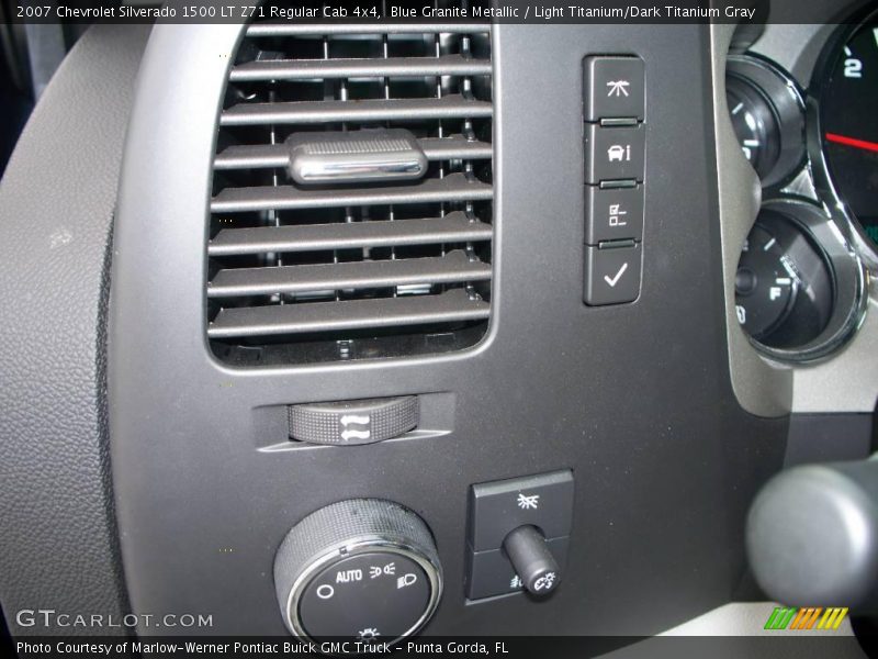 Blue Granite Metallic / Light Titanium/Dark Titanium Gray 2007 Chevrolet Silverado 1500 LT Z71 Regular Cab 4x4