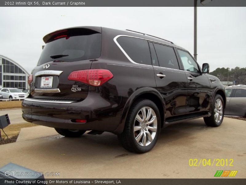 Dark Currant / Graphite 2012 Infiniti QX 56
