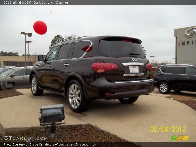 Dark Currant / Graphite 2012 Infiniti QX 56