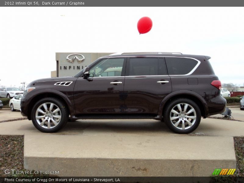 Dark Currant / Graphite 2012 Infiniti QX 56