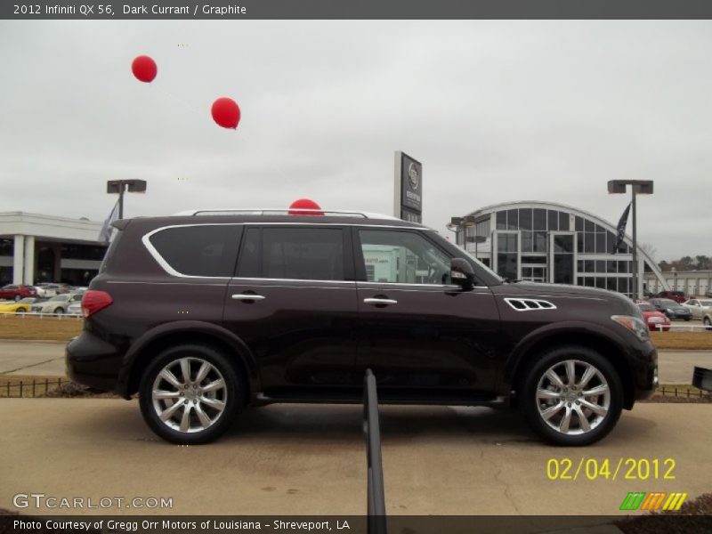 Dark Currant / Graphite 2012 Infiniti QX 56