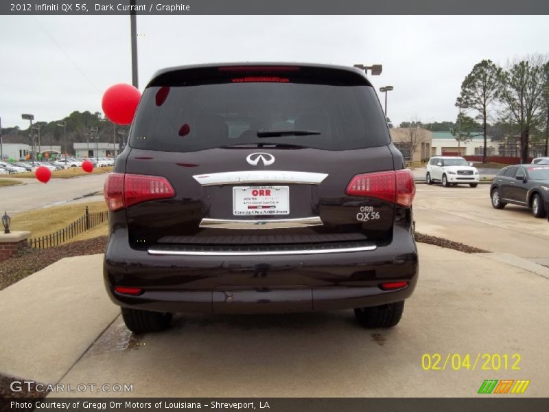 Dark Currant / Graphite 2012 Infiniti QX 56