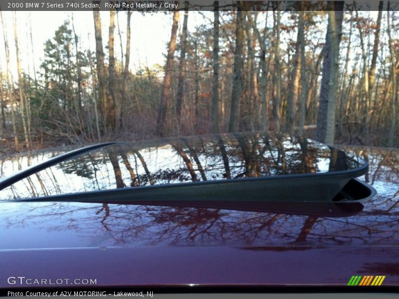 Royal Red Metallic / Grey 2000 BMW 7 Series 740i Sedan