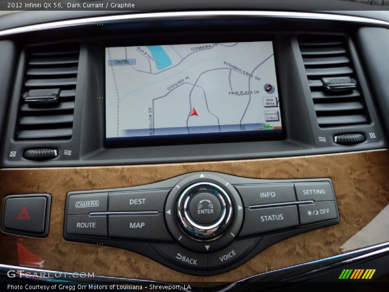 Navigation of 2012 QX 56
