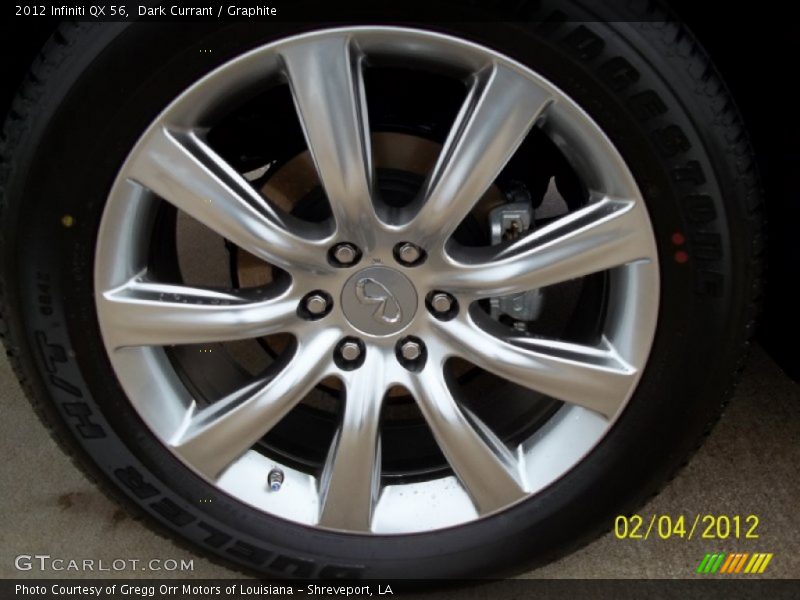 Dark Currant / Graphite 2012 Infiniti QX 56