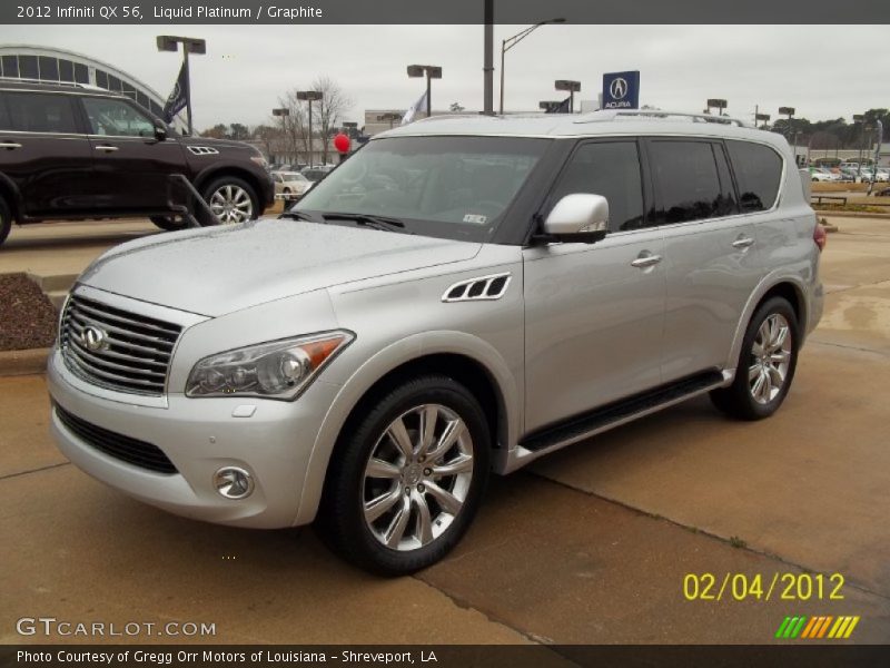 Liquid Platinum / Graphite 2012 Infiniti QX 56