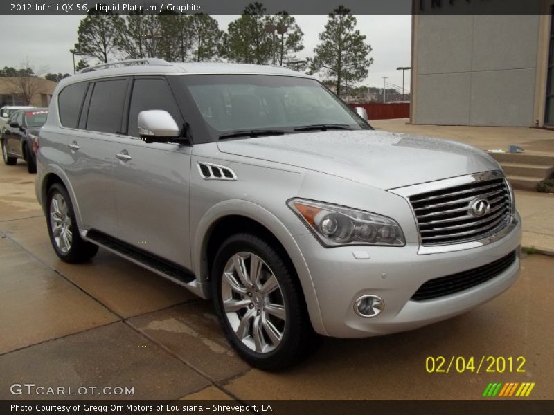 Liquid Platinum / Graphite 2012 Infiniti QX 56