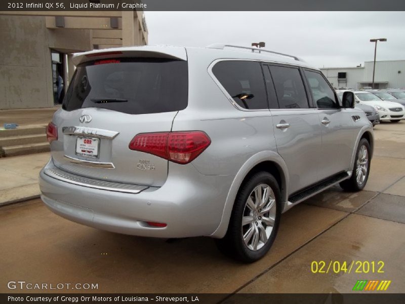 Liquid Platinum / Graphite 2012 Infiniti QX 56