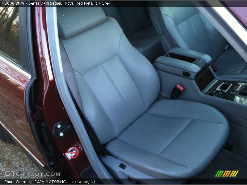 Royal Red Metallic / Grey 2000 BMW 7 Series 740i Sedan