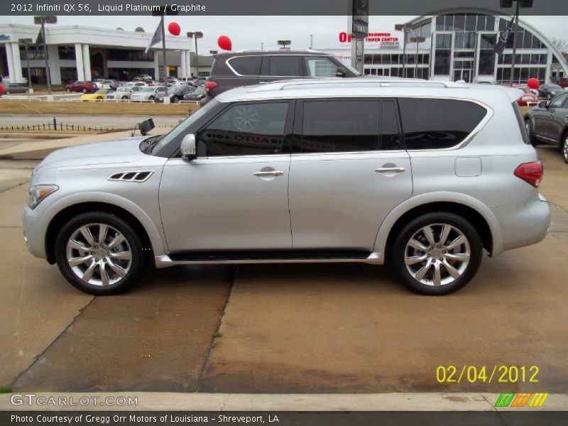 Liquid Platinum / Graphite 2012 Infiniti QX 56