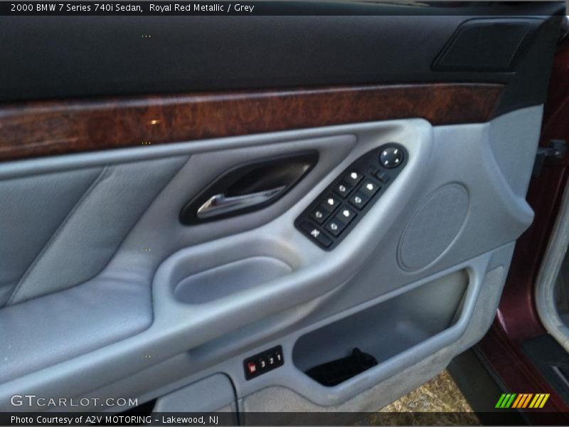 Royal Red Metallic / Grey 2000 BMW 7 Series 740i Sedan