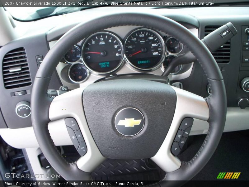 Blue Granite Metallic / Light Titanium/Dark Titanium Gray 2007 Chevrolet Silverado 1500 LT Z71 Regular Cab 4x4
