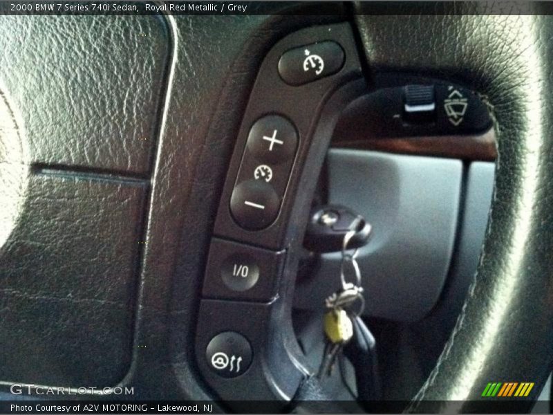 Royal Red Metallic / Grey 2000 BMW 7 Series 740i Sedan