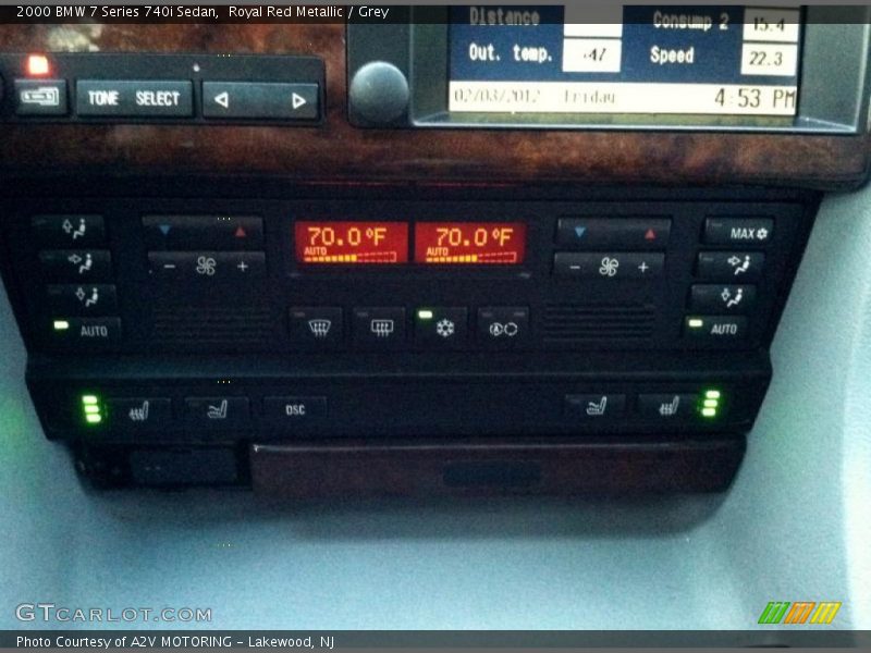 Royal Red Metallic / Grey 2000 BMW 7 Series 740i Sedan