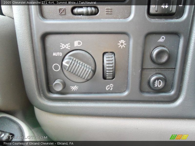Summit White / Tan/Neutral 2005 Chevrolet Avalanche Z71 4x4
