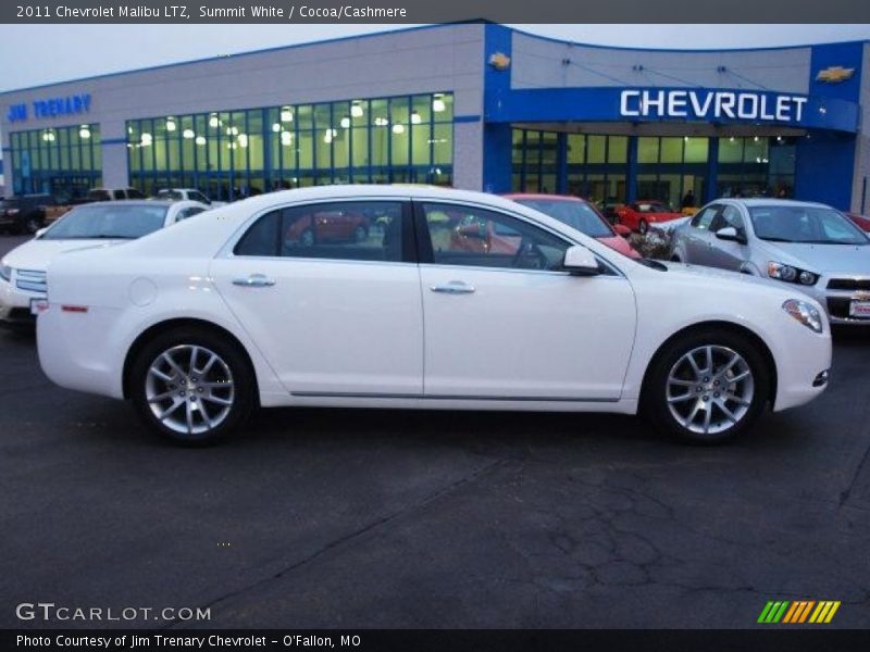 Summit White / Cocoa/Cashmere 2011 Chevrolet Malibu LTZ