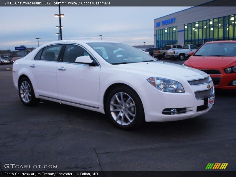 Summit White / Cocoa/Cashmere 2011 Chevrolet Malibu LTZ