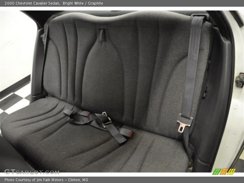 Bright White / Graphite 2000 Chevrolet Cavalier Sedan