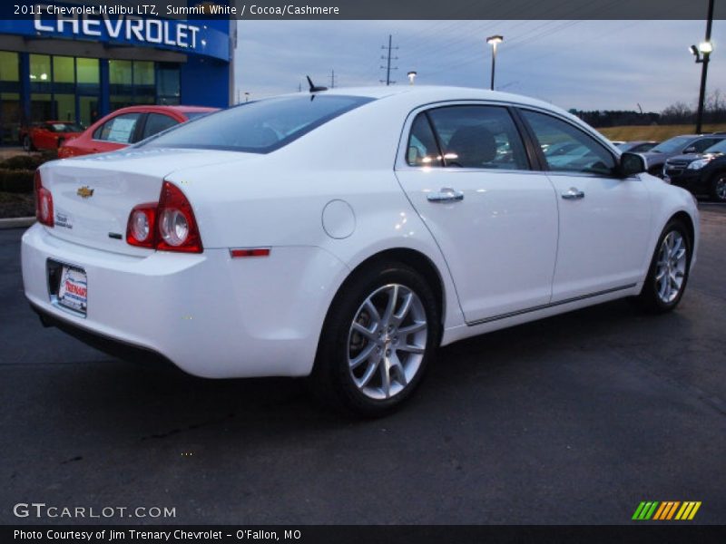 Summit White / Cocoa/Cashmere 2011 Chevrolet Malibu LTZ