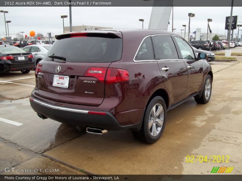 Dark Cherry Pearl II / Parchment 2012 Acura MDX SH-AWD