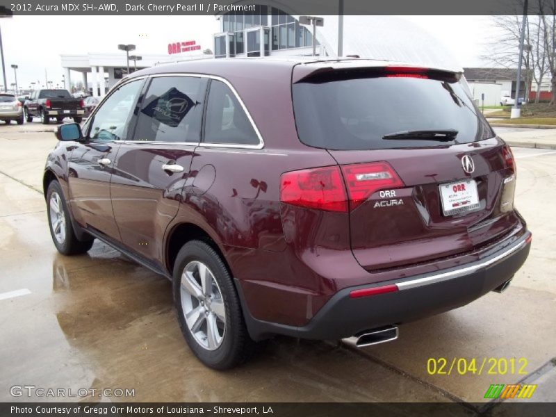 Dark Cherry Pearl II / Parchment 2012 Acura MDX SH-AWD
