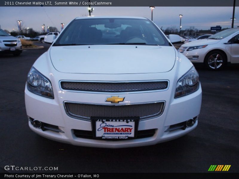 Summit White / Cocoa/Cashmere 2011 Chevrolet Malibu LTZ