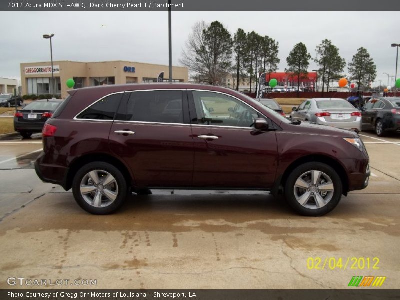 Dark Cherry Pearl II / Parchment 2012 Acura MDX SH-AWD