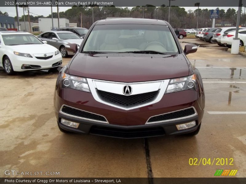 Dark Cherry Pearl II / Parchment 2012 Acura MDX SH-AWD