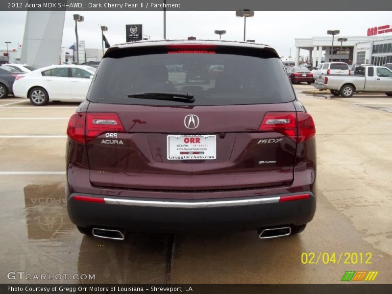 Dark Cherry Pearl II / Parchment 2012 Acura MDX SH-AWD