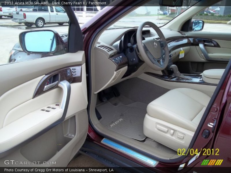 Dark Cherry Pearl II / Parchment 2012 Acura MDX SH-AWD