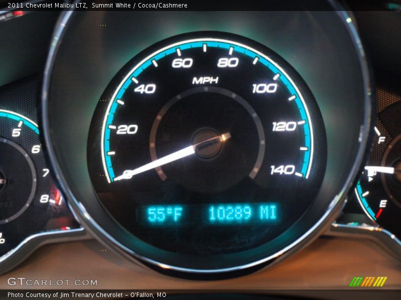 Summit White / Cocoa/Cashmere 2011 Chevrolet Malibu LTZ