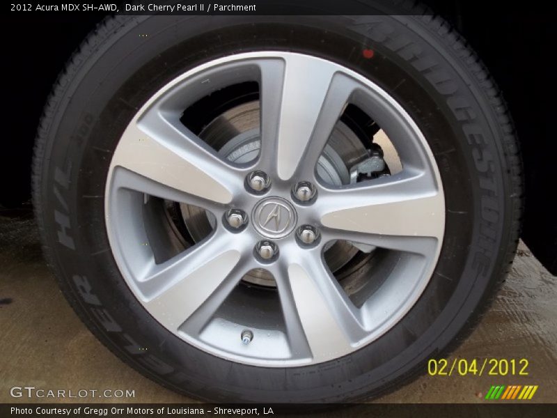 Dark Cherry Pearl II / Parchment 2012 Acura MDX SH-AWD