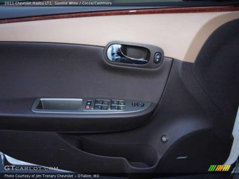 Summit White / Cocoa/Cashmere 2011 Chevrolet Malibu LTZ