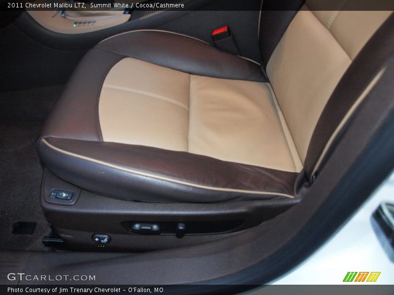 Summit White / Cocoa/Cashmere 2011 Chevrolet Malibu LTZ