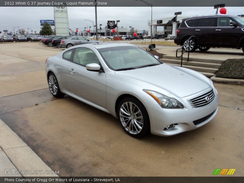 Liquid Platinum / Stone 2012 Infiniti G 37 Journey Coupe