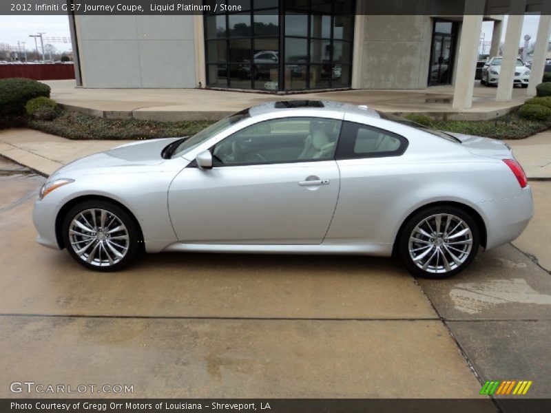  2012 G 37 Journey Coupe Liquid Platinum