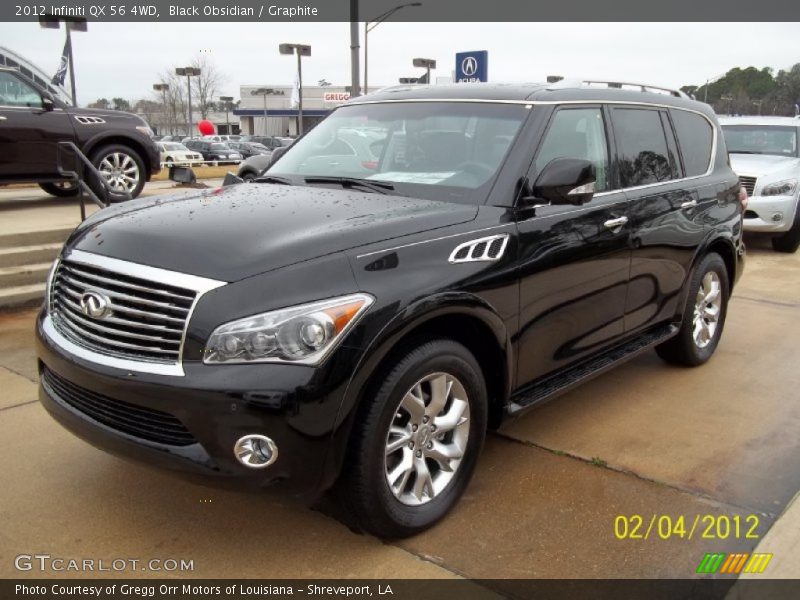 Black Obsidian / Graphite 2012 Infiniti QX 56 4WD