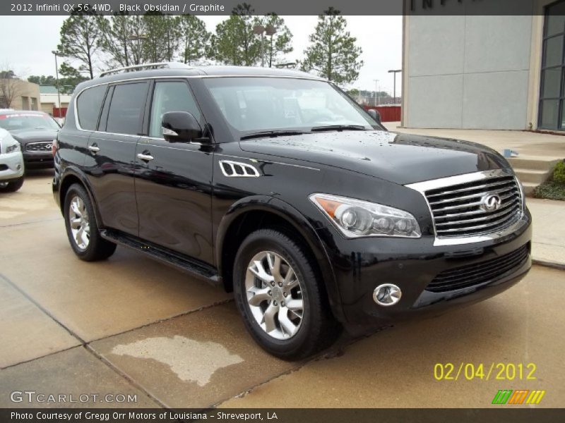 Black Obsidian / Graphite 2012 Infiniti QX 56 4WD