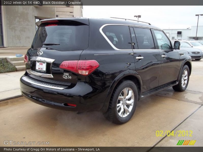 Black Obsidian / Graphite 2012 Infiniti QX 56 4WD