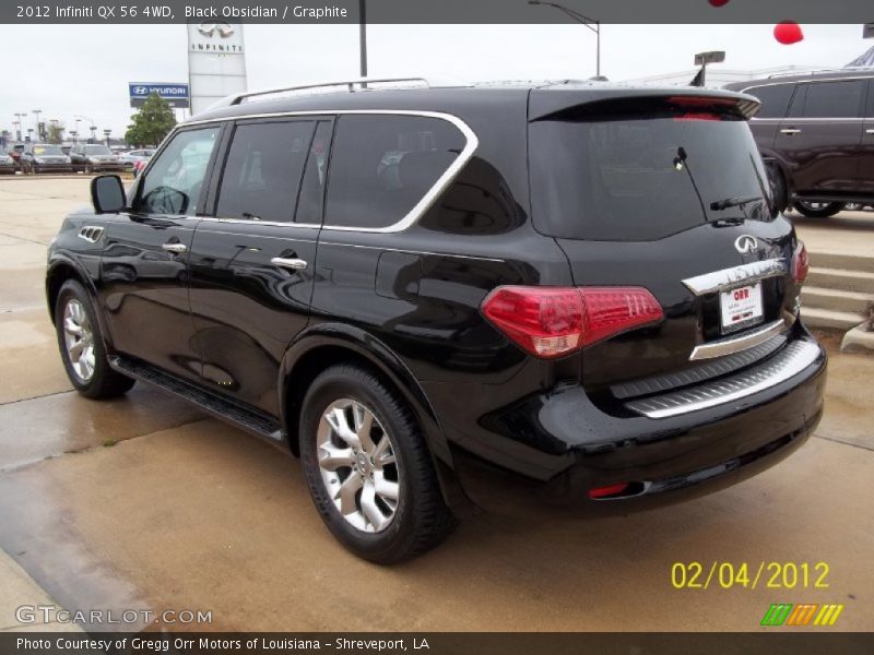 Black Obsidian / Graphite 2012 Infiniti QX 56 4WD