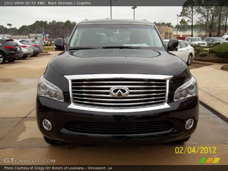 Black Obsidian / Graphite 2012 Infiniti QX 56 4WD