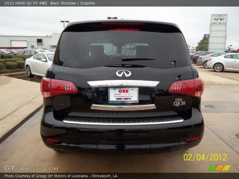 Black Obsidian / Graphite 2012 Infiniti QX 56 4WD